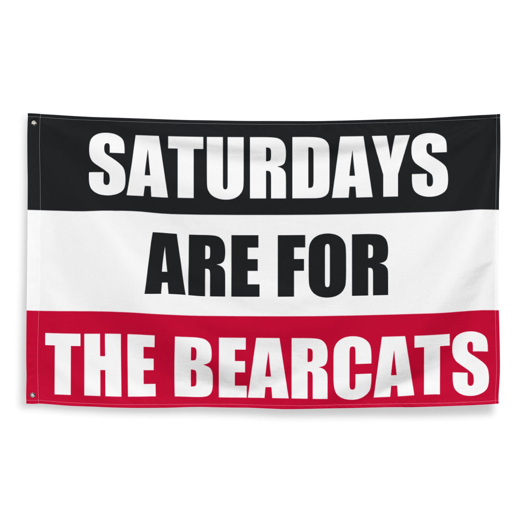 Large Bearcats Banner, Saturdays are for the Bearcats Tapestry, Dorm, Tailgate Flag Gift for Him