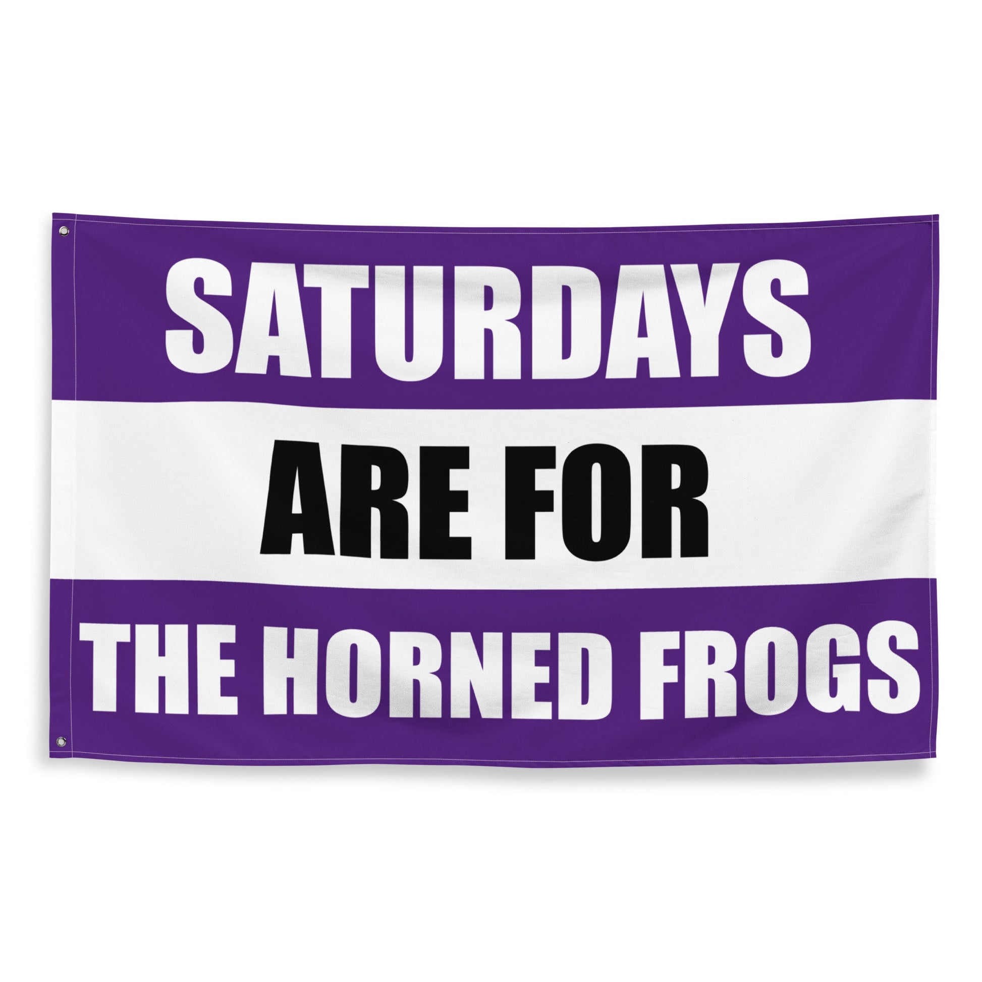 Large Horned Frogs Banner, Saturdays are for the Horned Frogs Tapestry, Dorm, Football Tailgate Flag Gift for Him