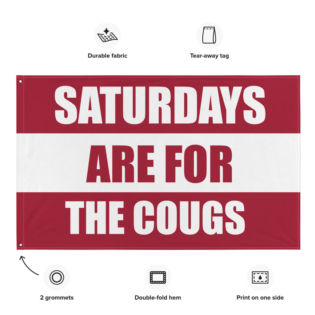 Large Banner, Saturdays are for the Cougs Flag