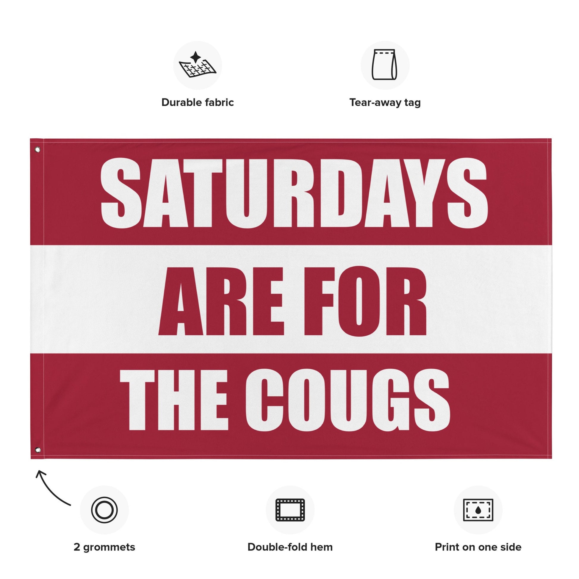Large Banner, Saturdays are for the Cougs Flag